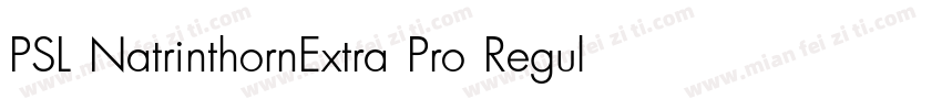 PSL NatrinthornExtra Pro Regular字体转换